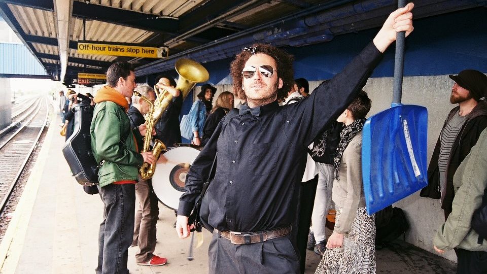 We met the Slavic Soul Party brass band in the subway